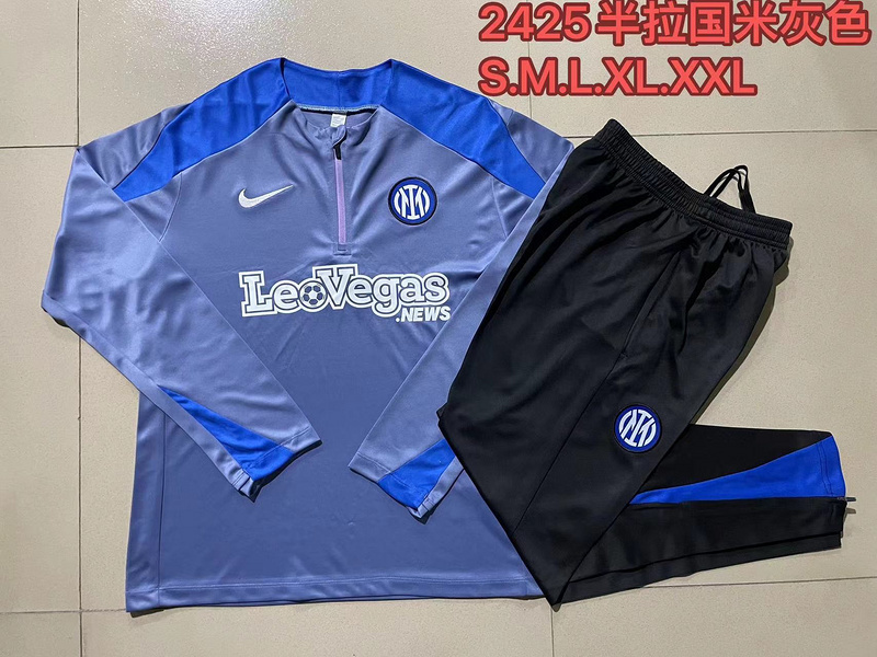 24-25 Inter Milan Long Sleeve Training Suit Football Shirts 2