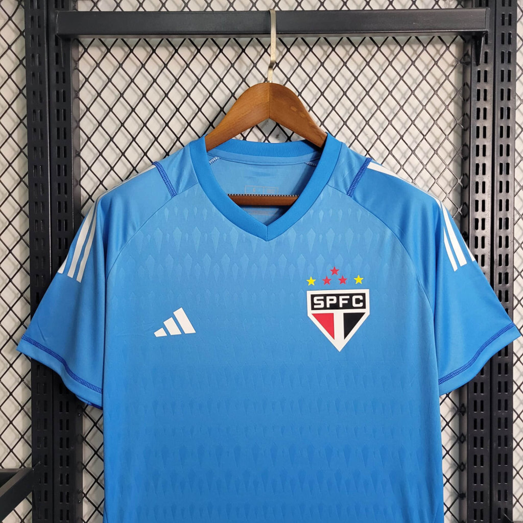 23-24 Sao Paulo Goalkeeper Blue S-4XL Cheap Soccer Jerseys 2