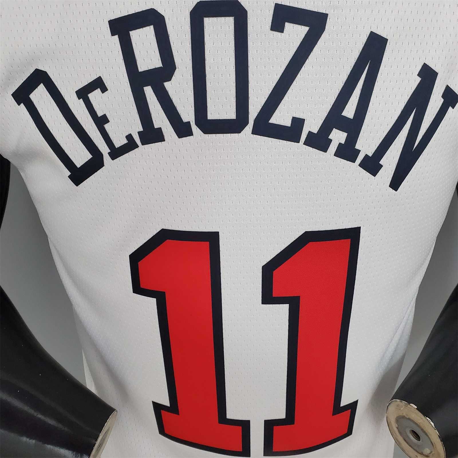 DeROZAN#11 Chicago Bulls white 6