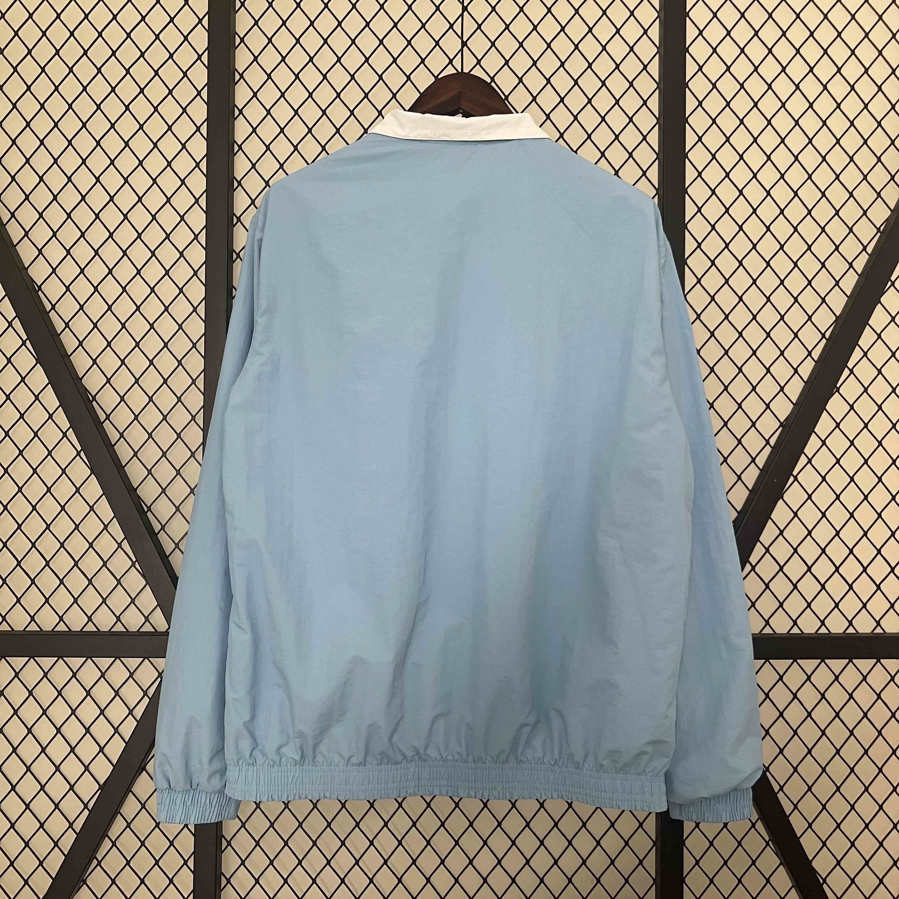 23-24 Lazio Blue and White Reversible Windbreaker Double-Sides Jacket Football Replicas 1
