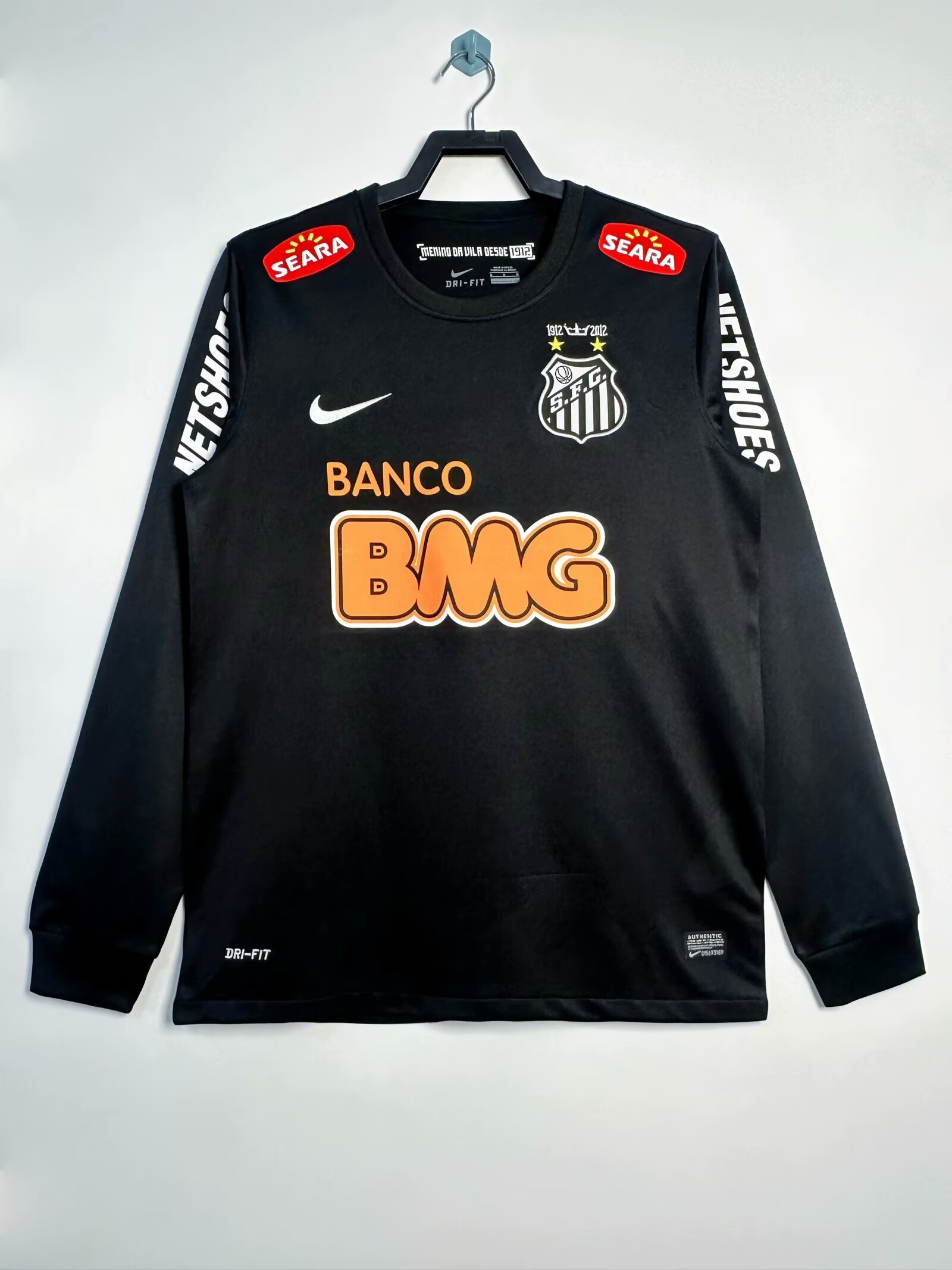 12-13 Santos Away Retro Kit Neymar Jr Vintage Long Sleeve Shirt AAAAJersey Supplier Yupoo