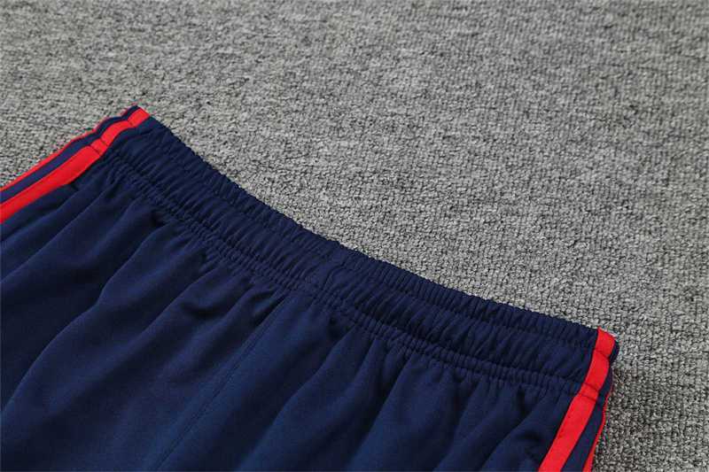 Polo Bayern sapphire blue and red three sides 19