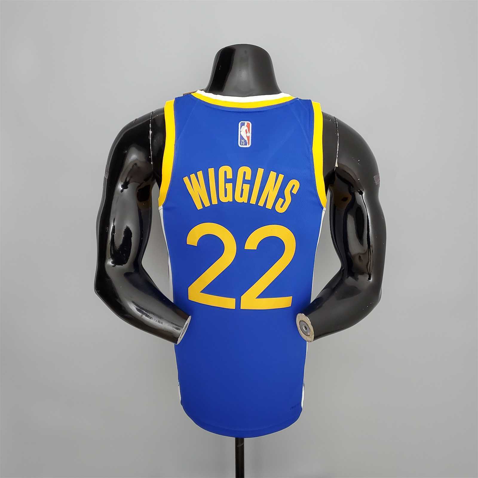 75th Anniversary WIGGINS#22 Warriors Blue 3