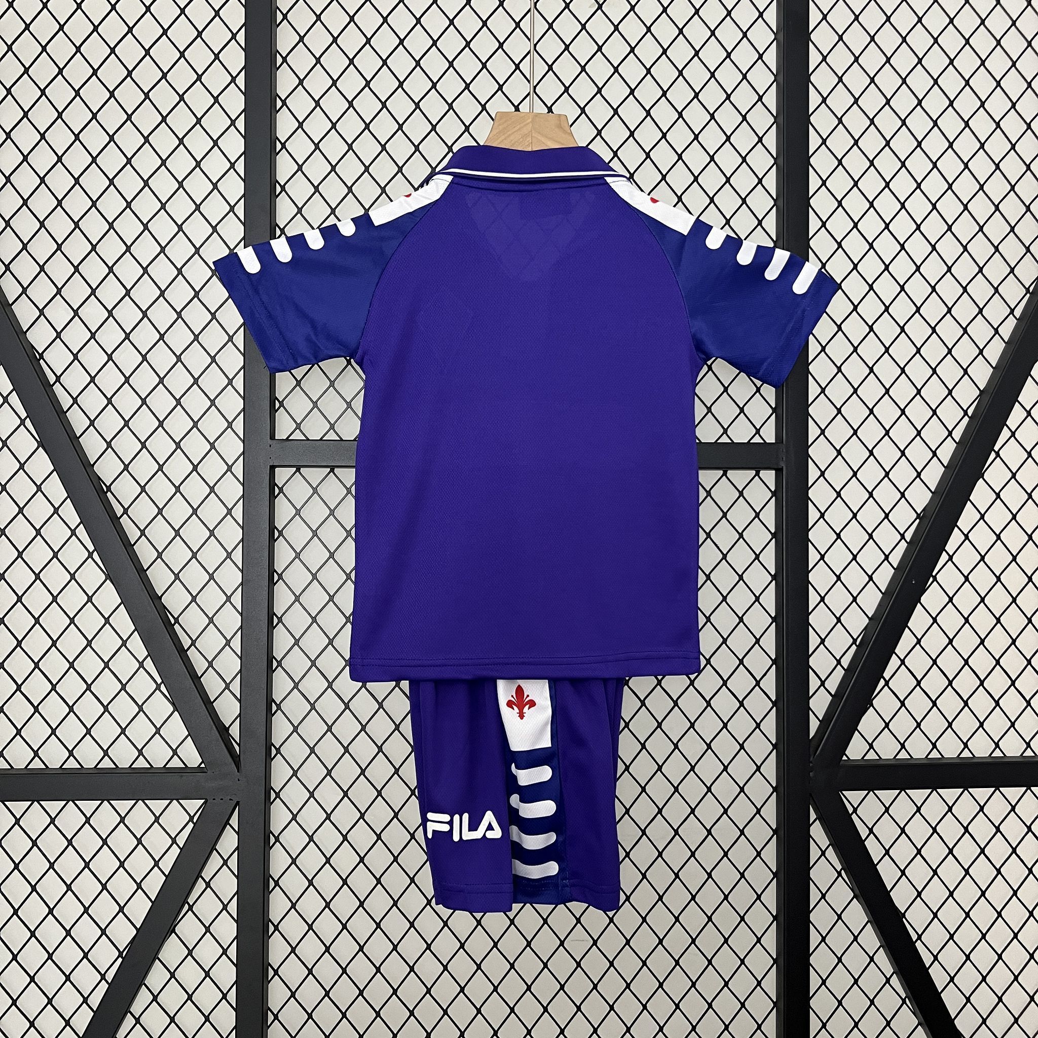 98-99 Fiorentina Home Retro Kid Kits Youth Apparels AAAAJersey Wholesale Yupoo 7