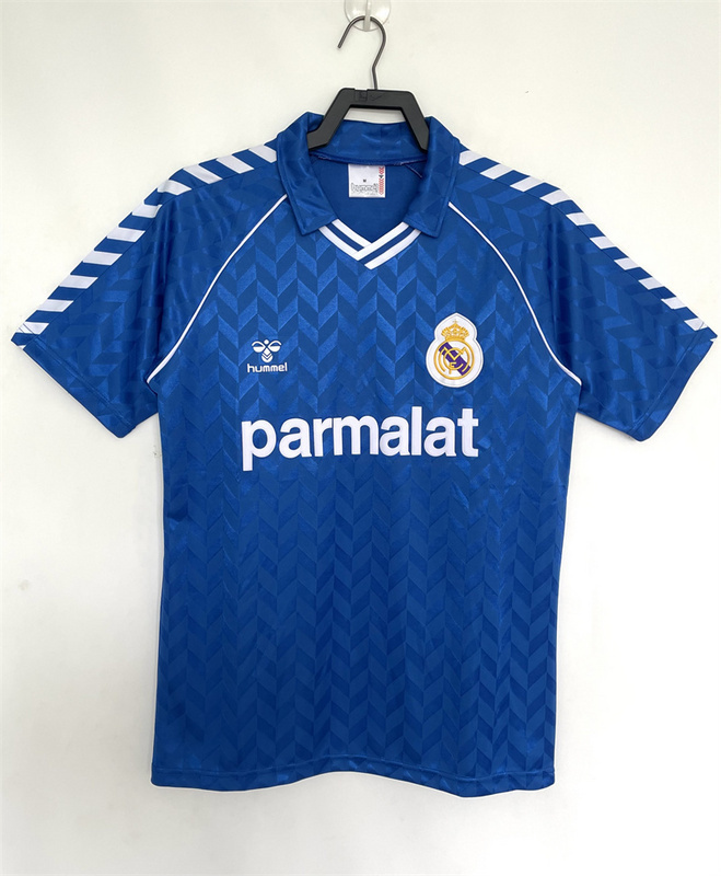 86-87 Real Madrid Away Retro Kit Vintage Shirt Soccer AAAAJersey Yupoo