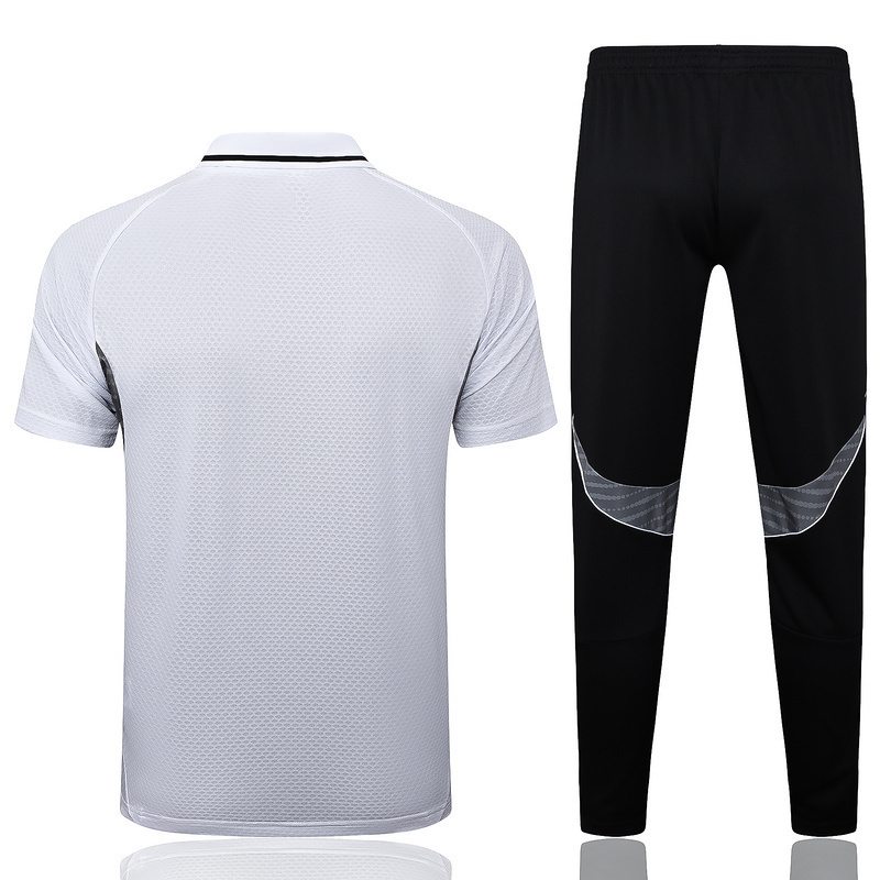 25-26 Real Madrid Polo White&Black Training Kits Football Tracksuits 1