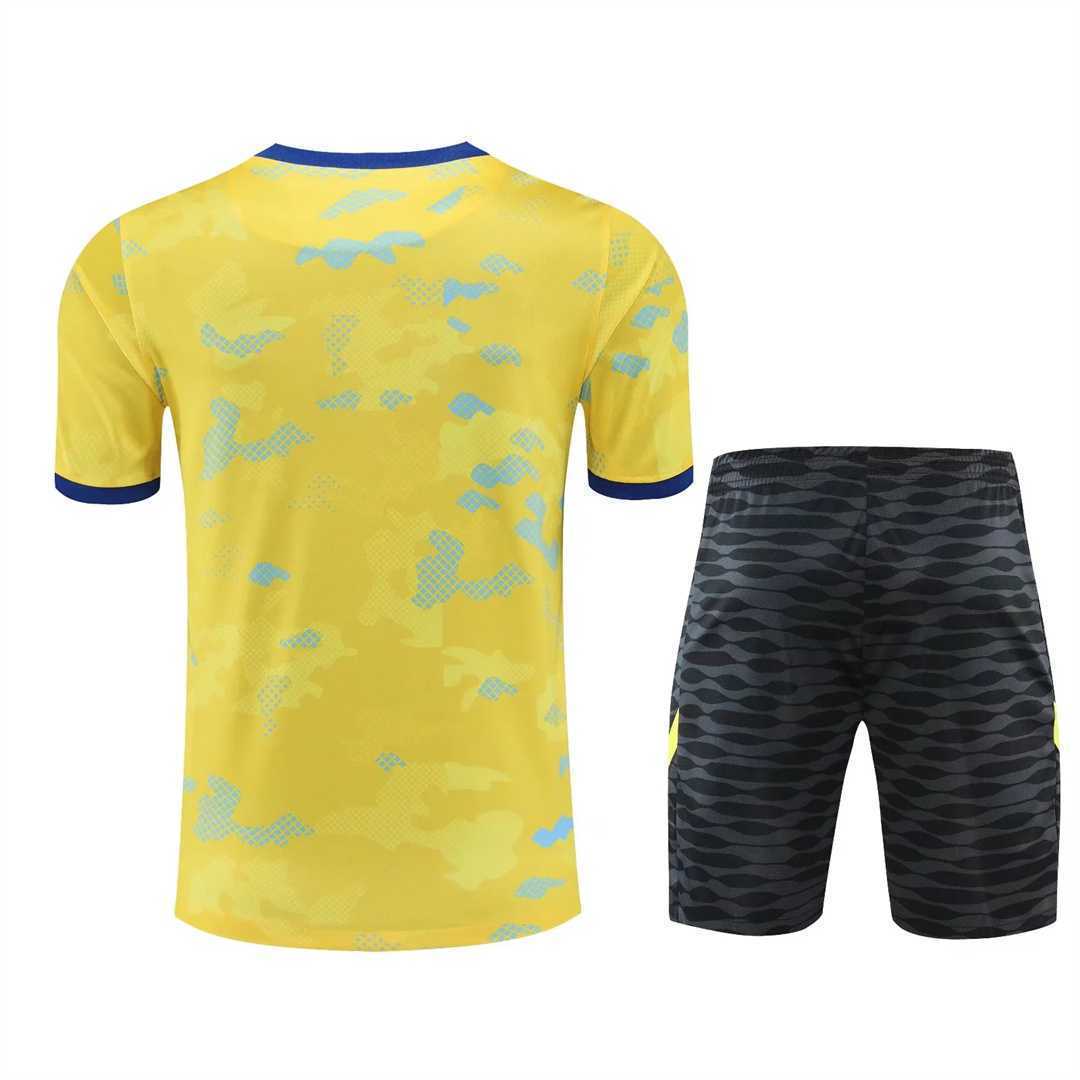22-23 Chelsea Training Suit Short Sleeve Kit Yellow 4