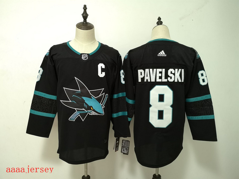San Jose Sharks ice hockey jersey M-3XL 圣何西鲨鱼队冰球服