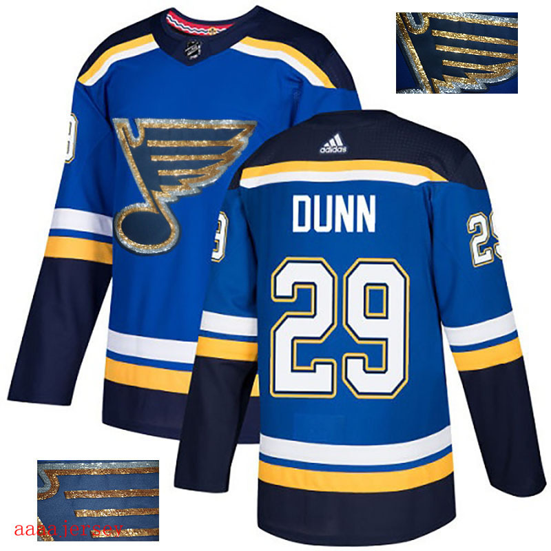 2018 St. Louis Blues ice hockey jersey M-3XL 圣路易蓝调队时尚亮片款冰球服 11