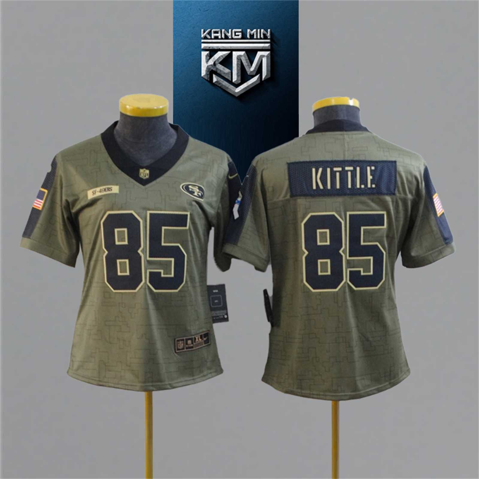 2021 New Tribute to NFL Jersey woman 10
