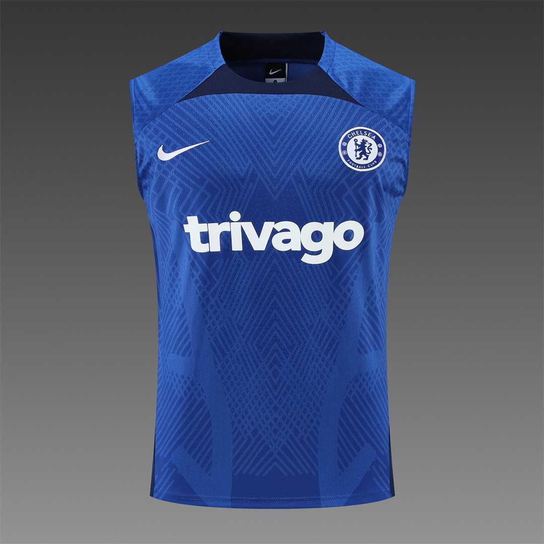 22-23 Chelsea vest training suit kit Diamond Blue 5