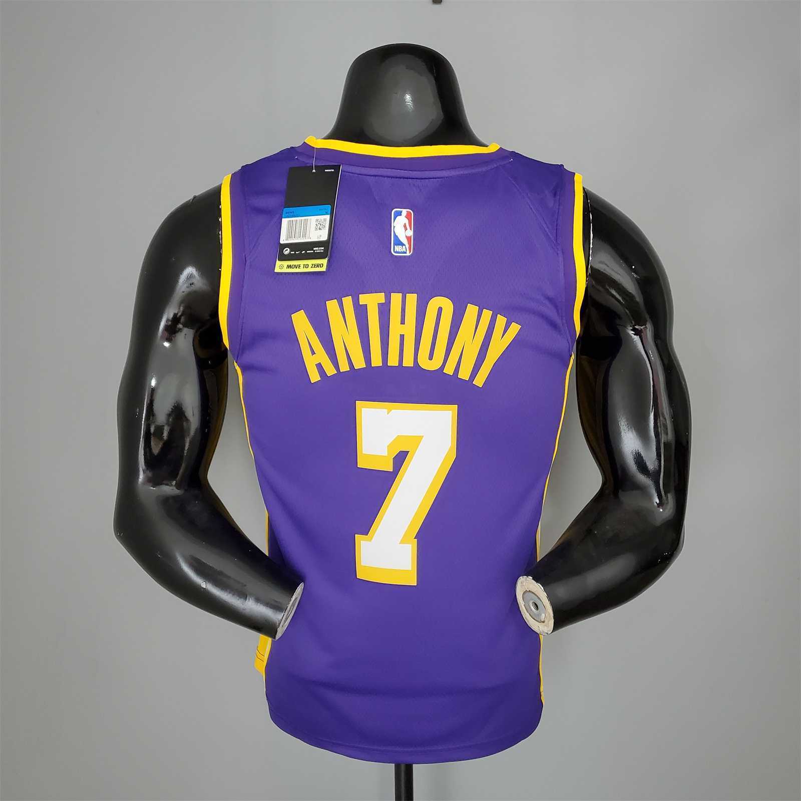 ANTHONY#7 Lakers purple yellow 7