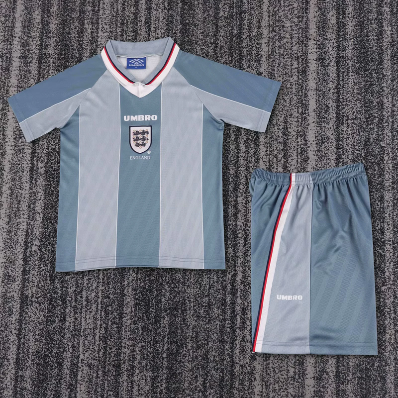 1996 England Away Retro Kid Kits Youth Apparels Soccer AAAAJersey Yupoo
