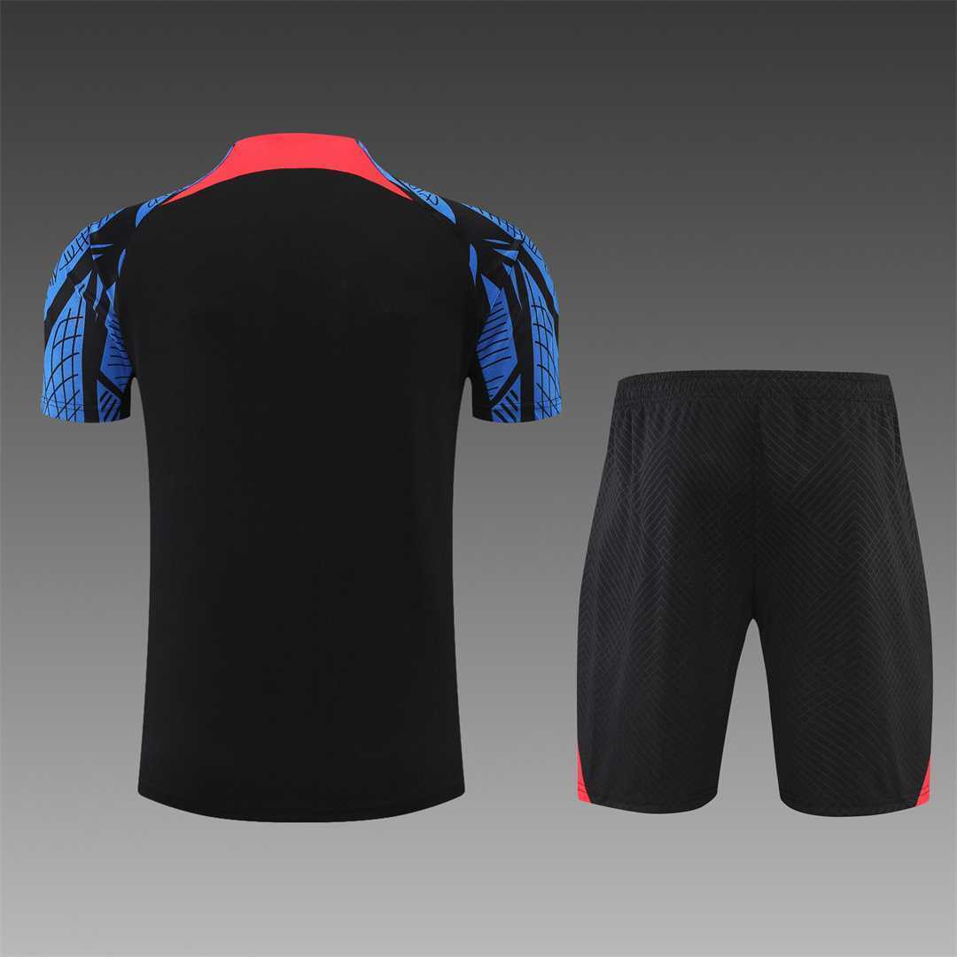 2022 Portugal Training Suit Short Sleeve Kit Black 10