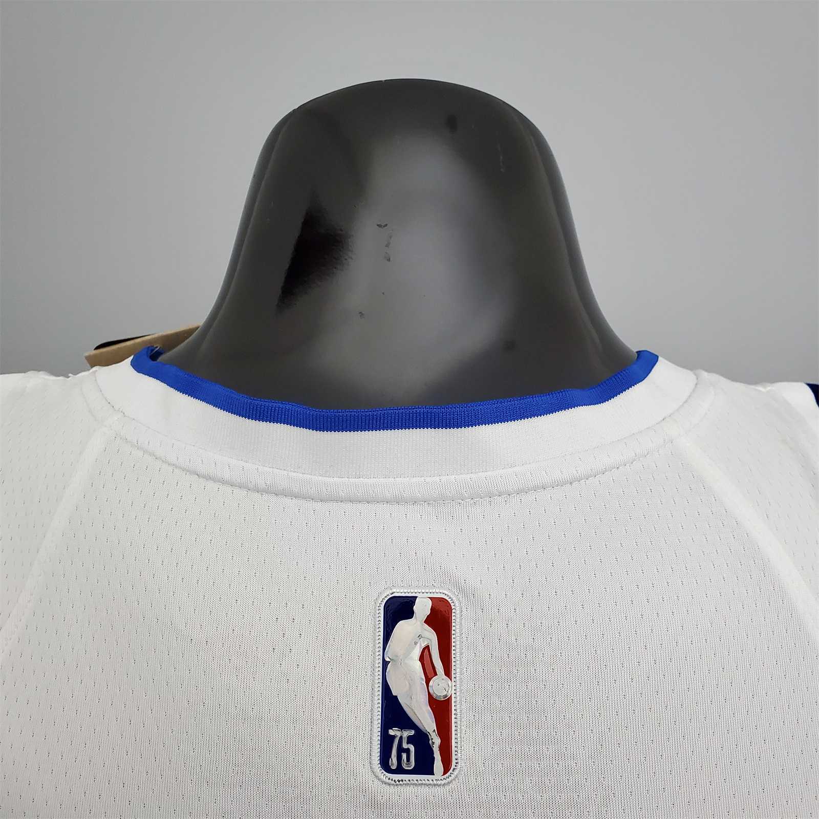 75th Anniversary Iverson #1 Pistons White 5