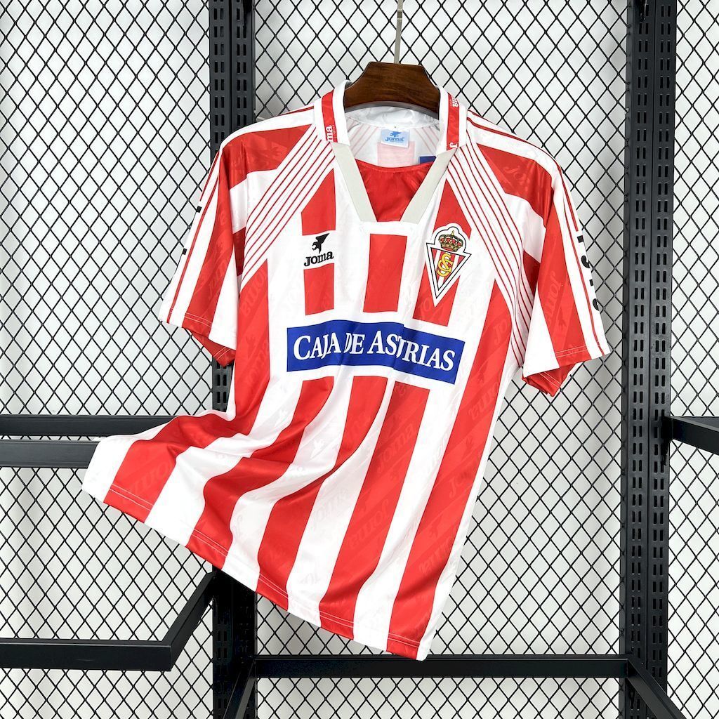 94-95 Sporting de Gijón Home Retro Kit Vintage Shirt AAAAJersey Supply Yupoo