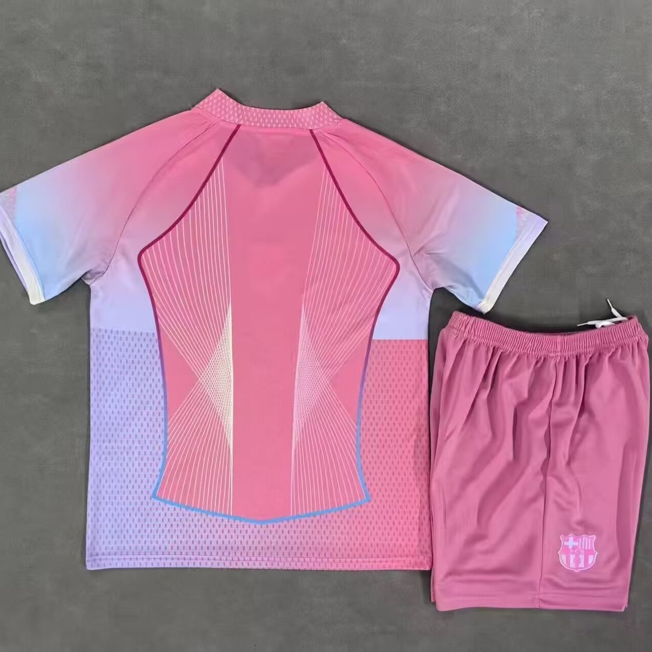 25-26 Barcelona Pink Special Edition Kid Kits Youth Apparels AAAAJersey Wholesale Yupoo 3