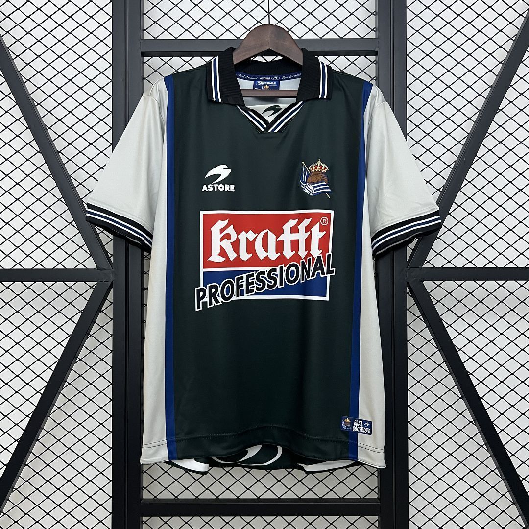 00-02 Real Sociedad Away Retro Kit Vintage Shirt AAAAJersey Wholesale Yupoo