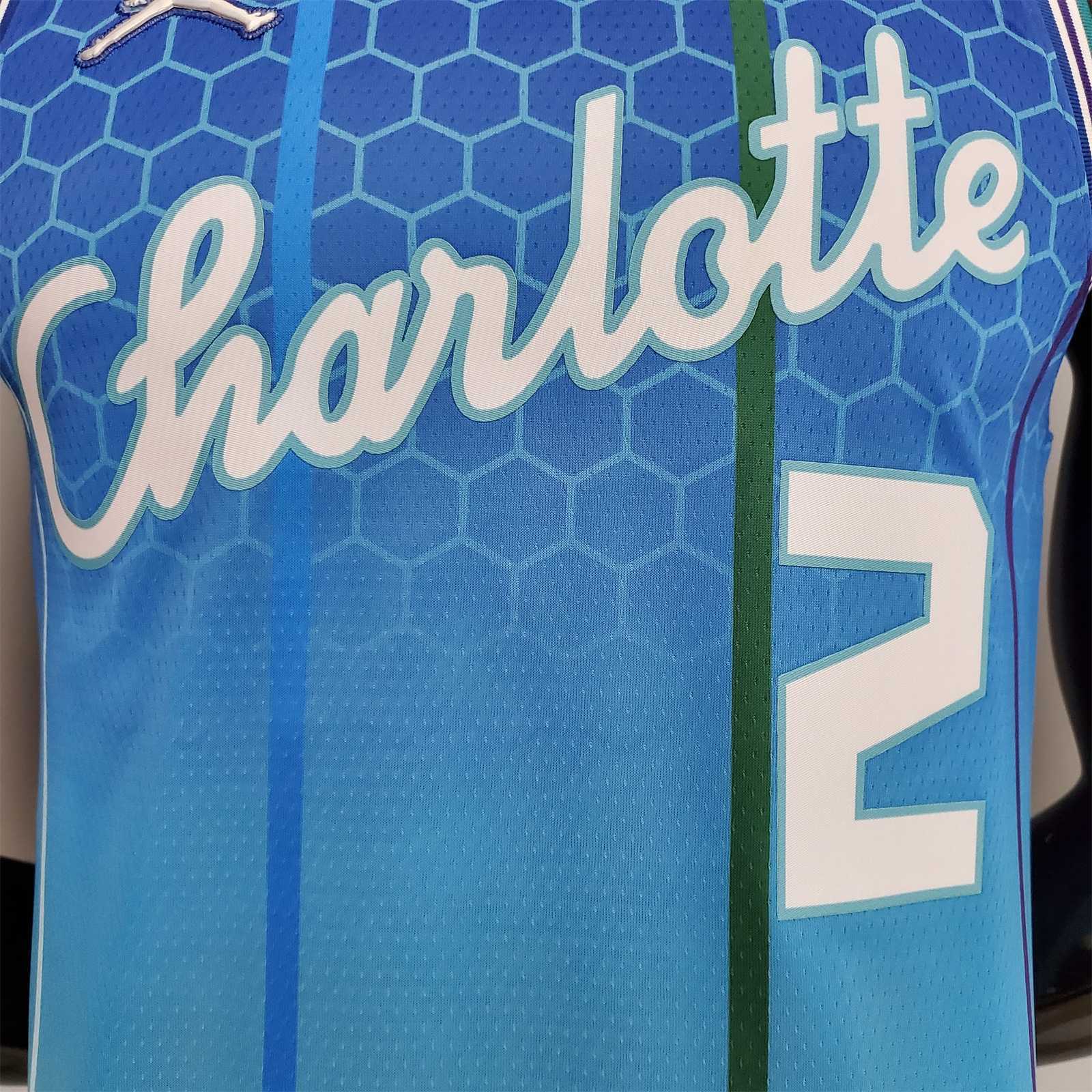 2022 BALL#2 Hornets City Edition Blue 7