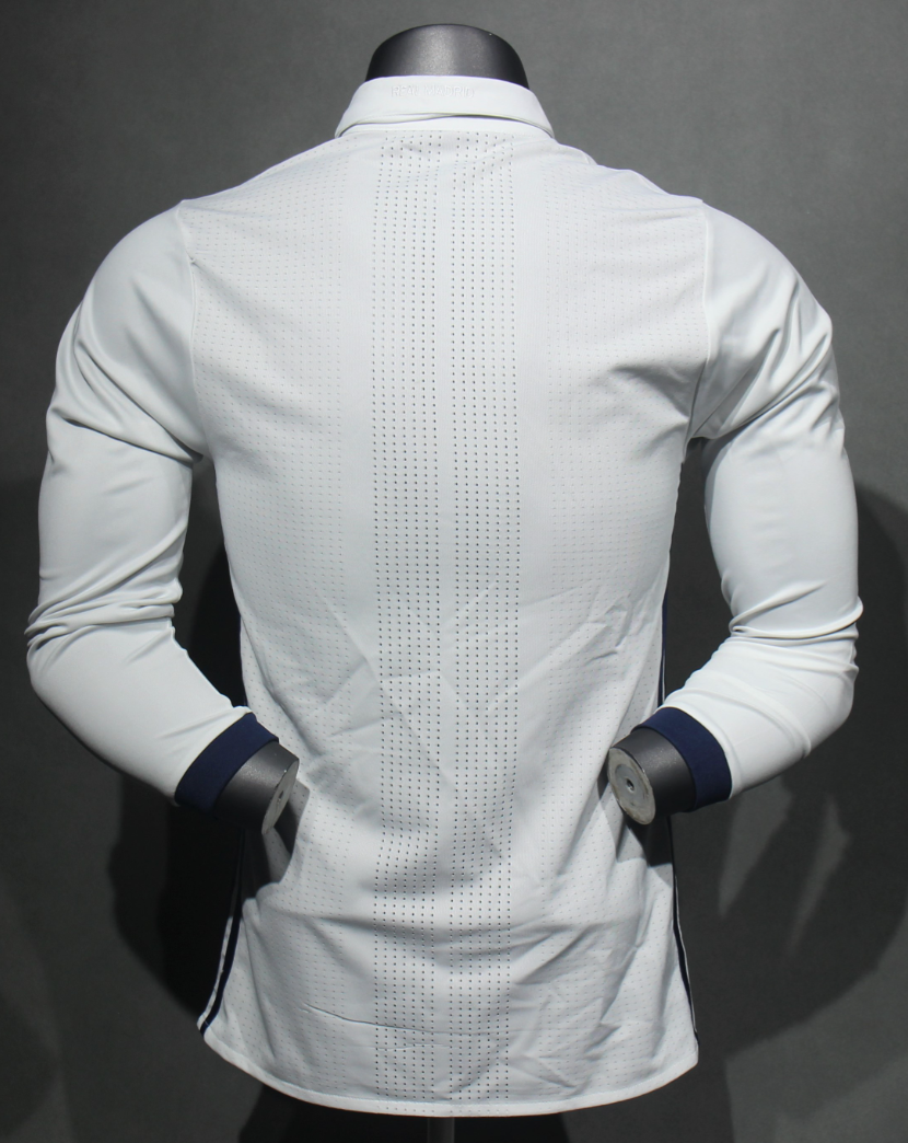16-17 Real Madrid Home Retro Kit Vintage Player Version Long Sleeve Shirt AAAAJersey Dropship Y 4
