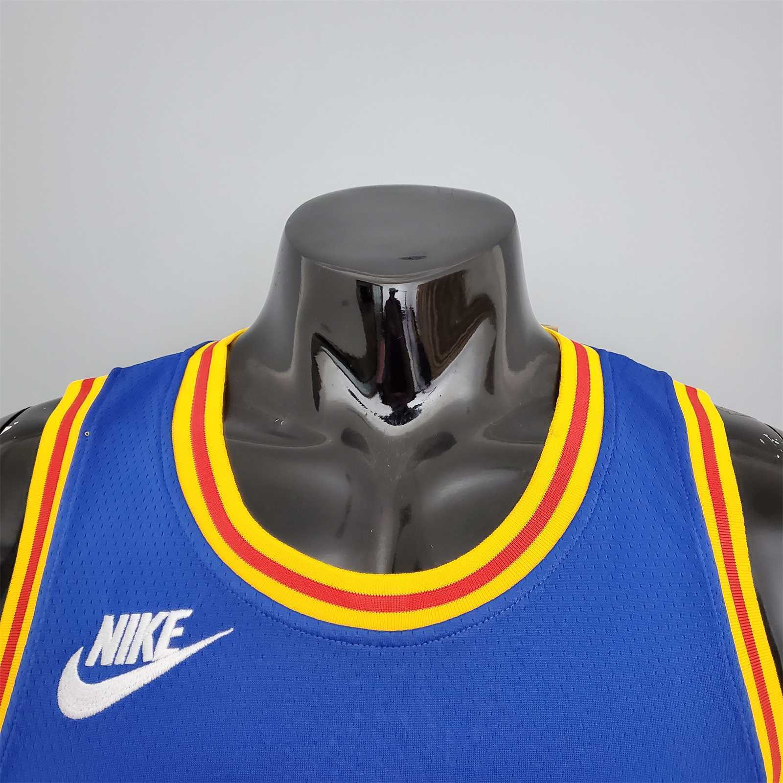 75th Anniversary Iguodala #9 Warriors Retro Edition Blue 3