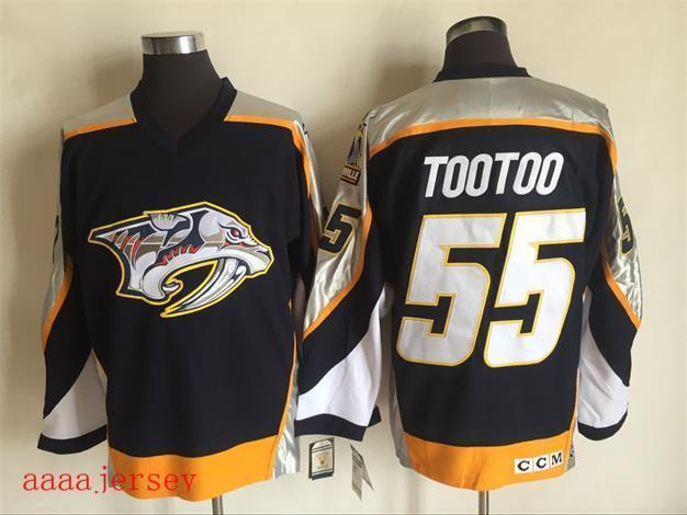 Nashville Predators retro ice hockey jersey M-3XL 纳什维尔掠夺者队复古冰球服 5