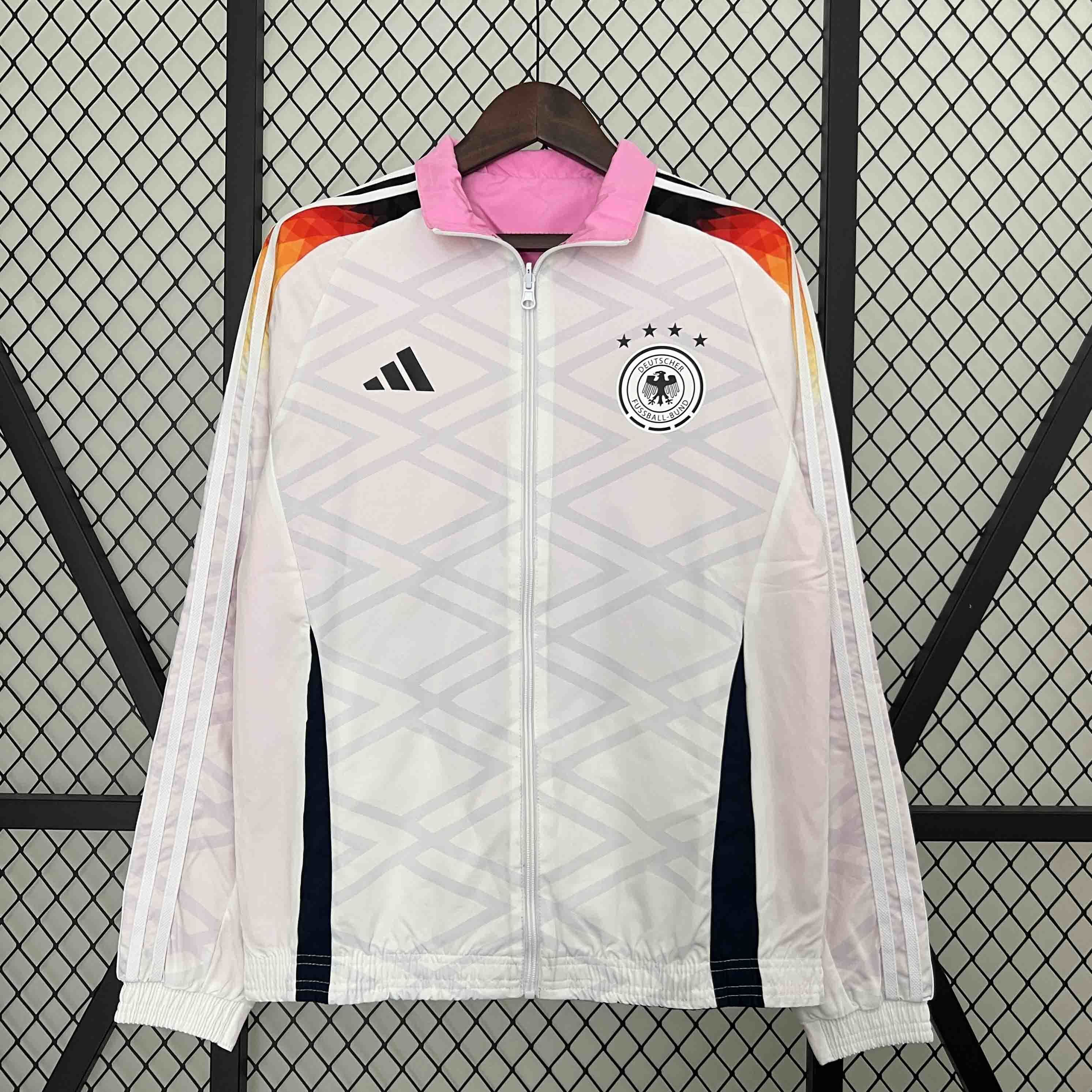 2024 Germany Trench Coat Reversible Windbreaker Double-Sides Jacket Soccer AAAAJersey Yupoo 3