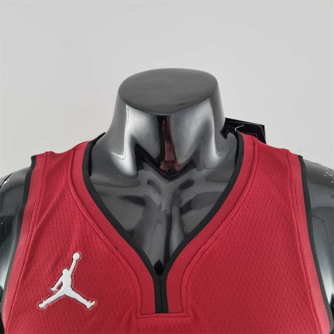75th Anniversary Miami Heat Jordan OLADIPO#4 Burgundy NBA Jersey 3