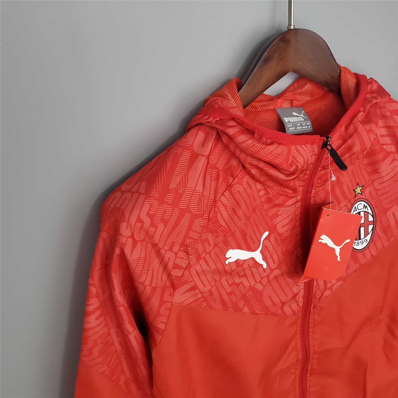 21-22 AC Milan Red Windbreaker 3