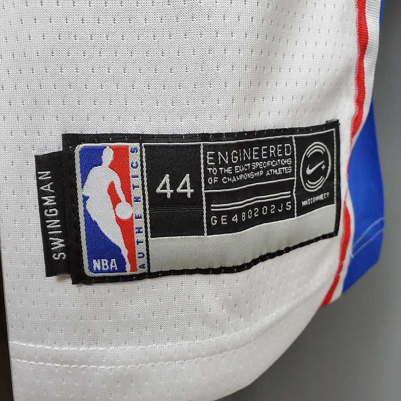 Iverson #3 Detroit Pistons white 3
