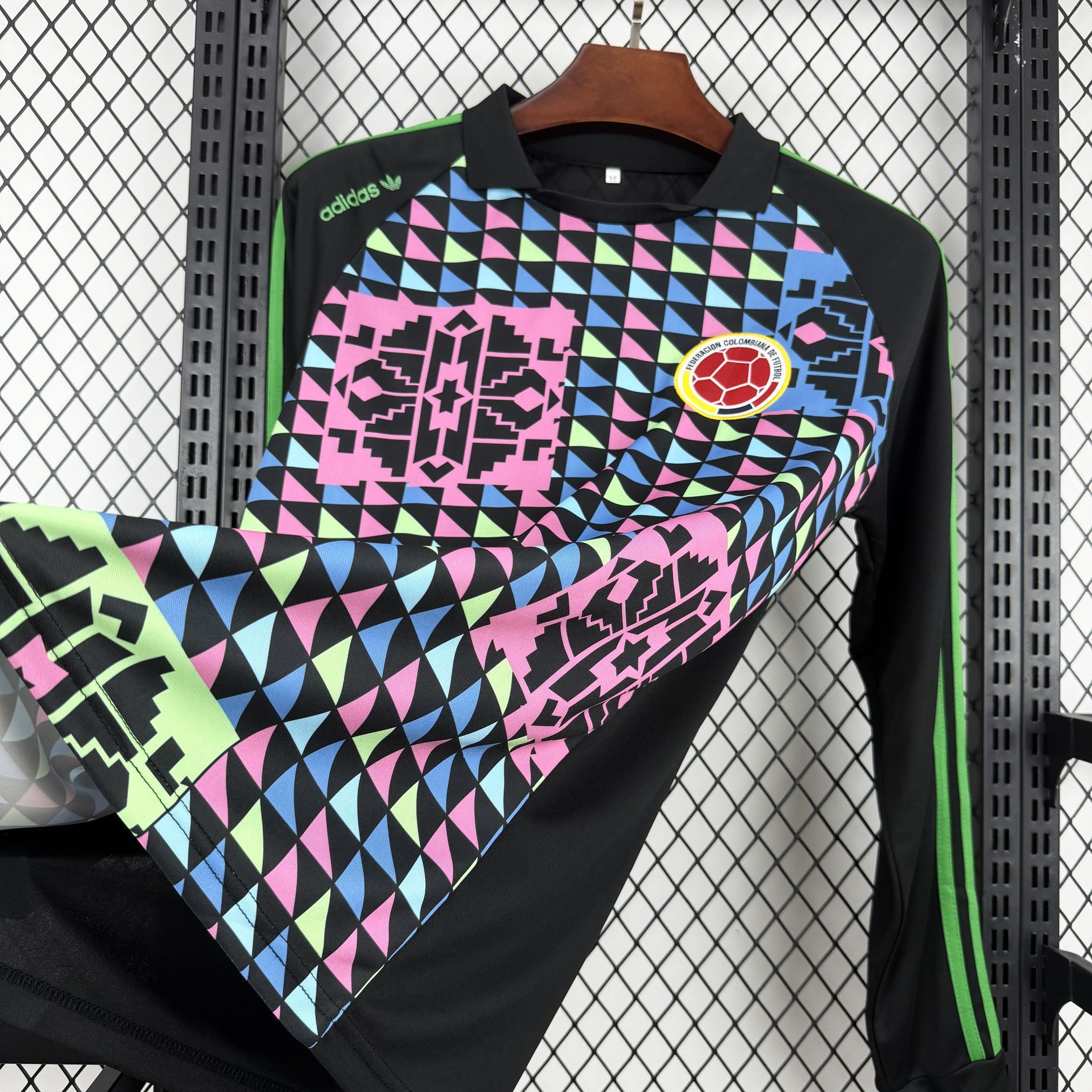 1990 Colombia Retro Mens Goalkeeper Kit Football Long Sleeve Shirt AAAAJersey Supply Yupoo 5 4