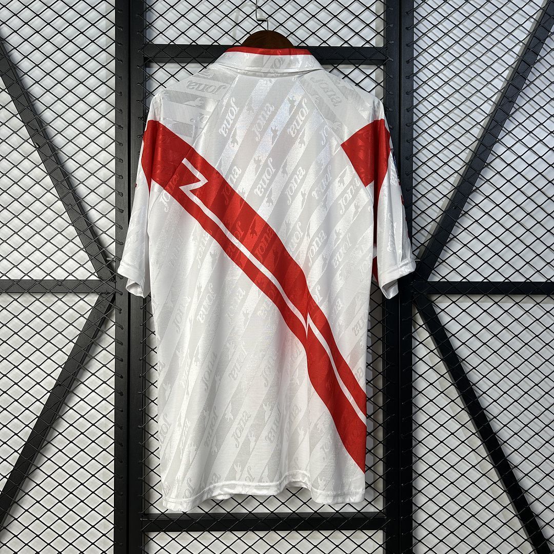 94-95 Rayo Vallecano Home Retro Kit Vintage Shirt Soccer AAAAJersey Yupoo 5