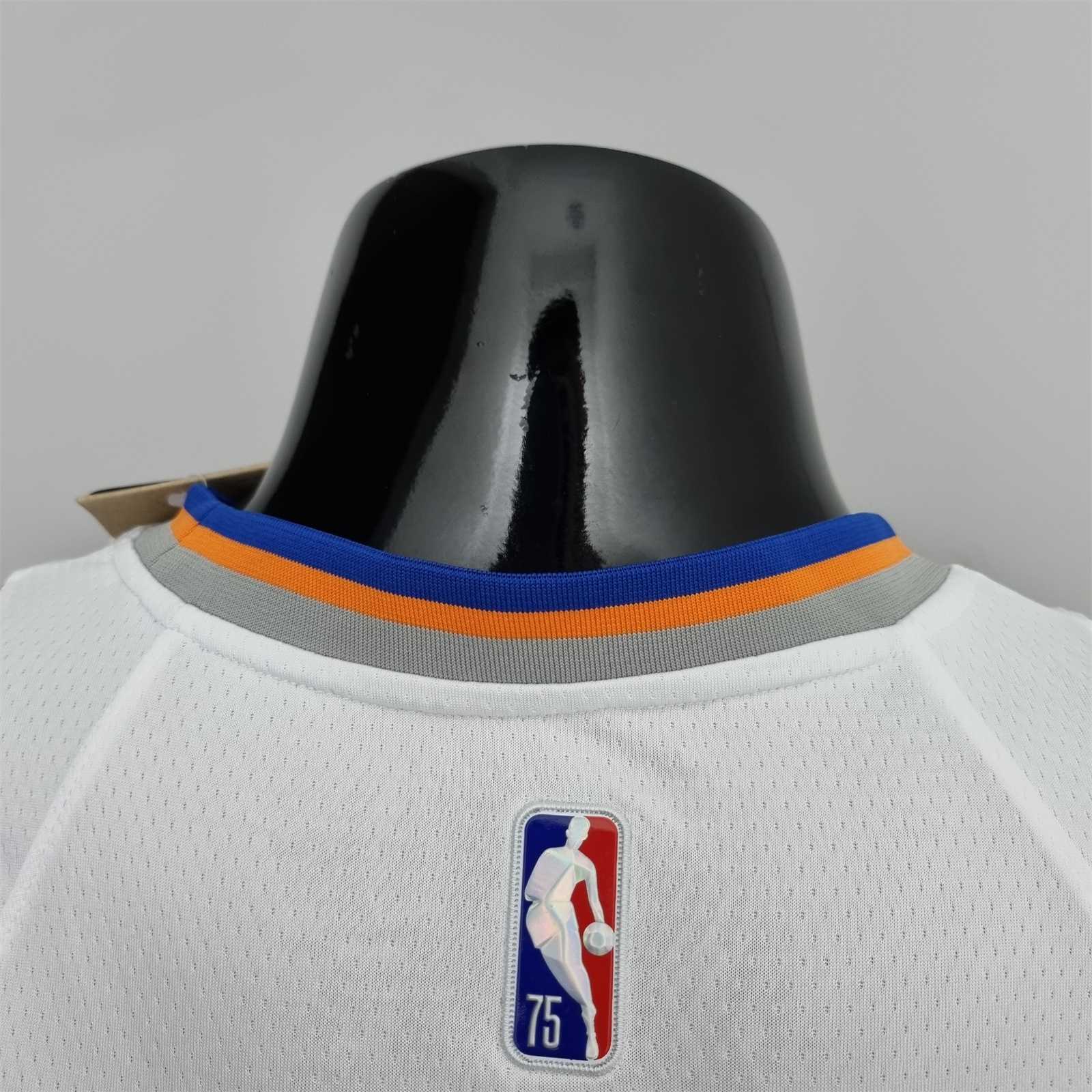 75th Anniversary Ross #4 New York Knicks White NBA Jersey 2