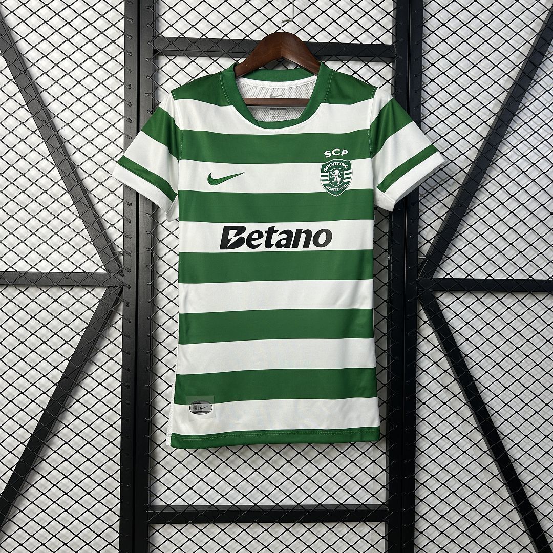 25-26 Sporting Lisbon Home Women Shirt Lady Uniform Sino AAAAJersey Supply Yupoo