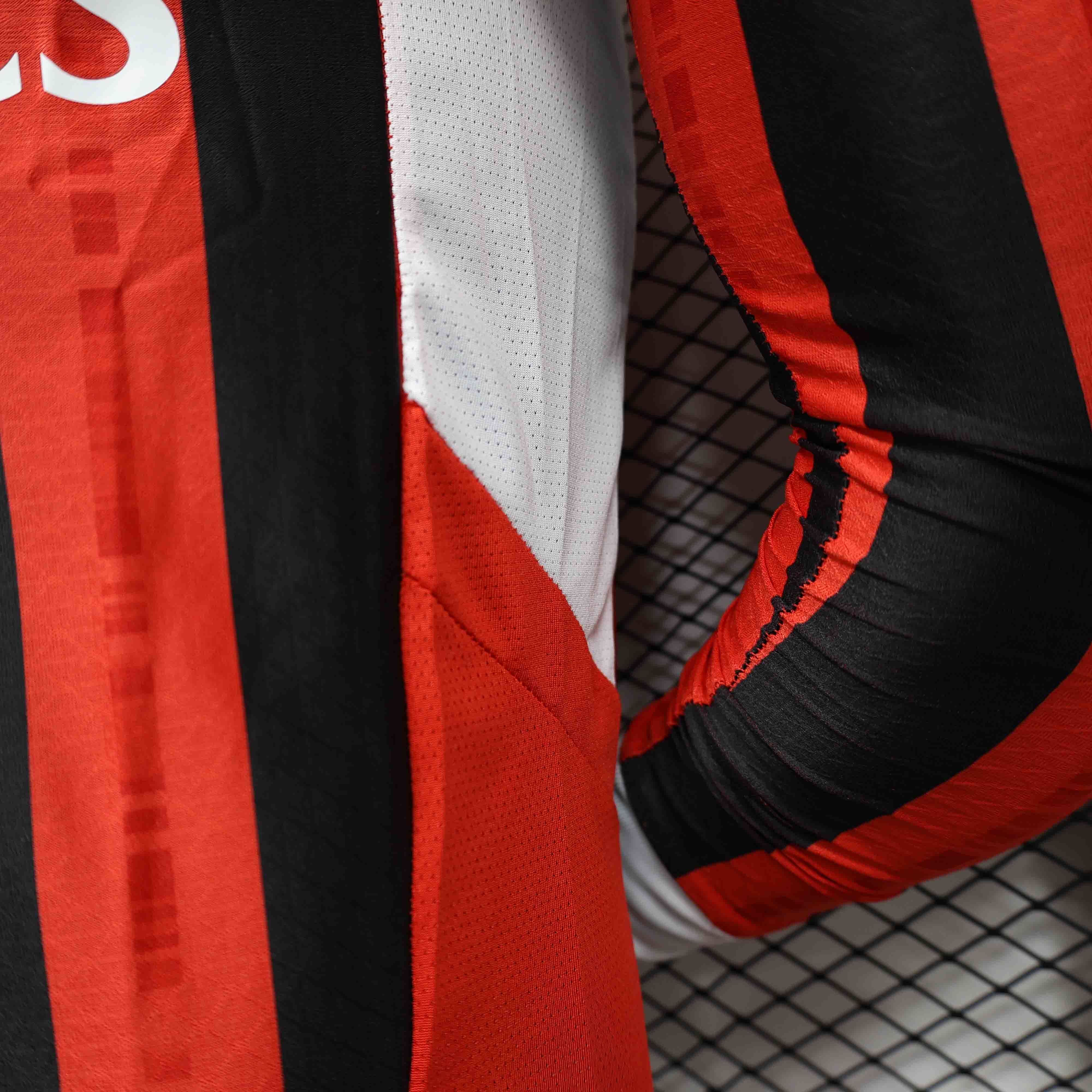 24-25 AC Milan Home Long Sleeve Player Version Shirt Sport AAAAJersey Yupoo 1