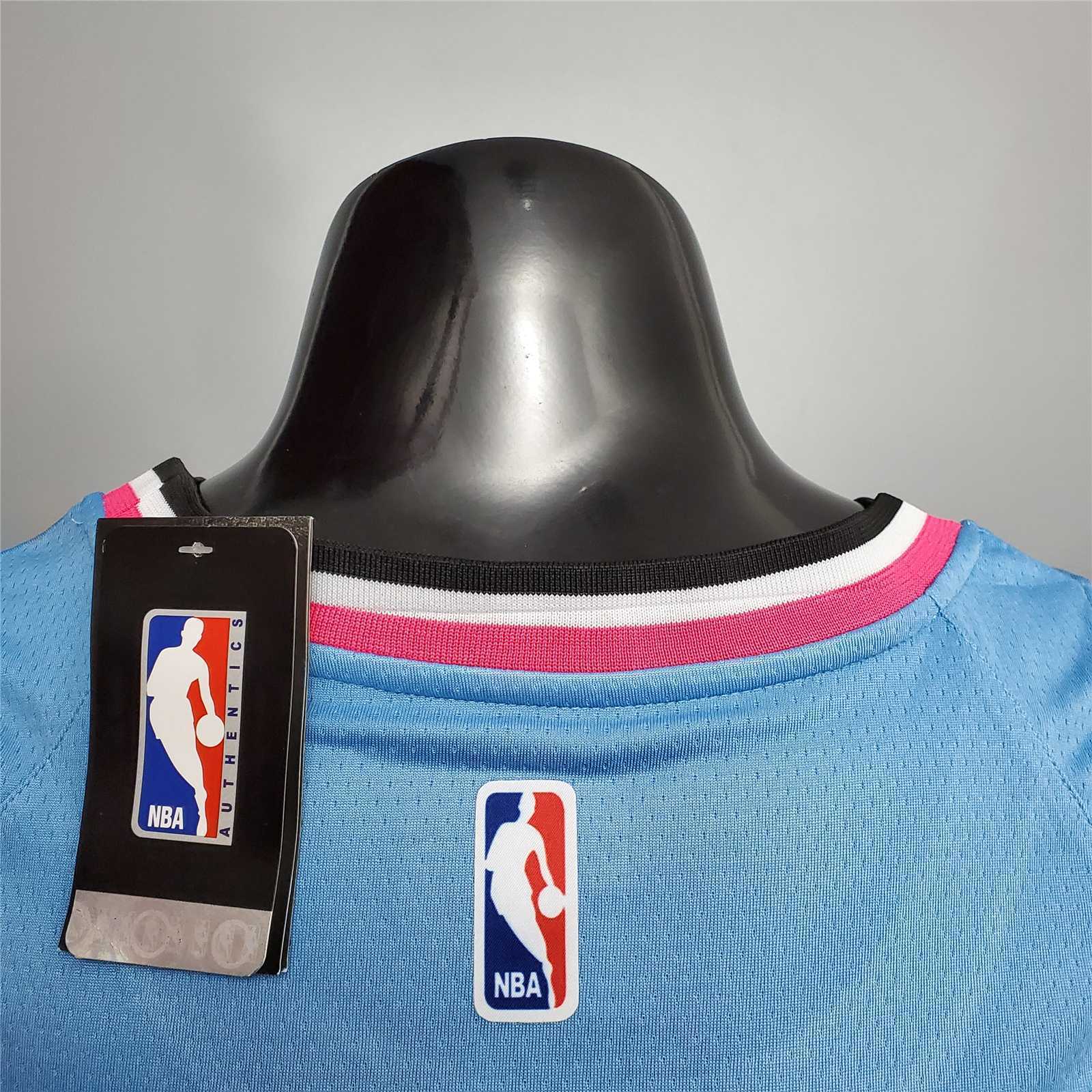 WADE #3 Miami Heat V-neck blue 2