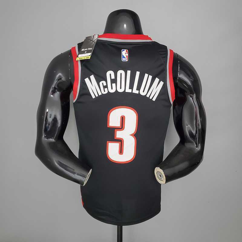 2021 McCOLLUM#3 Trail Blazers Home black 2