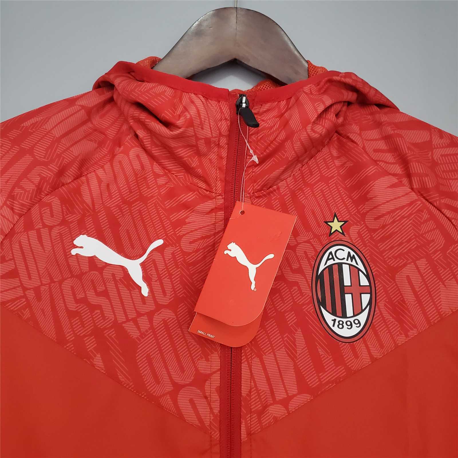 21-22 AC Milan Red Windbreaker 4