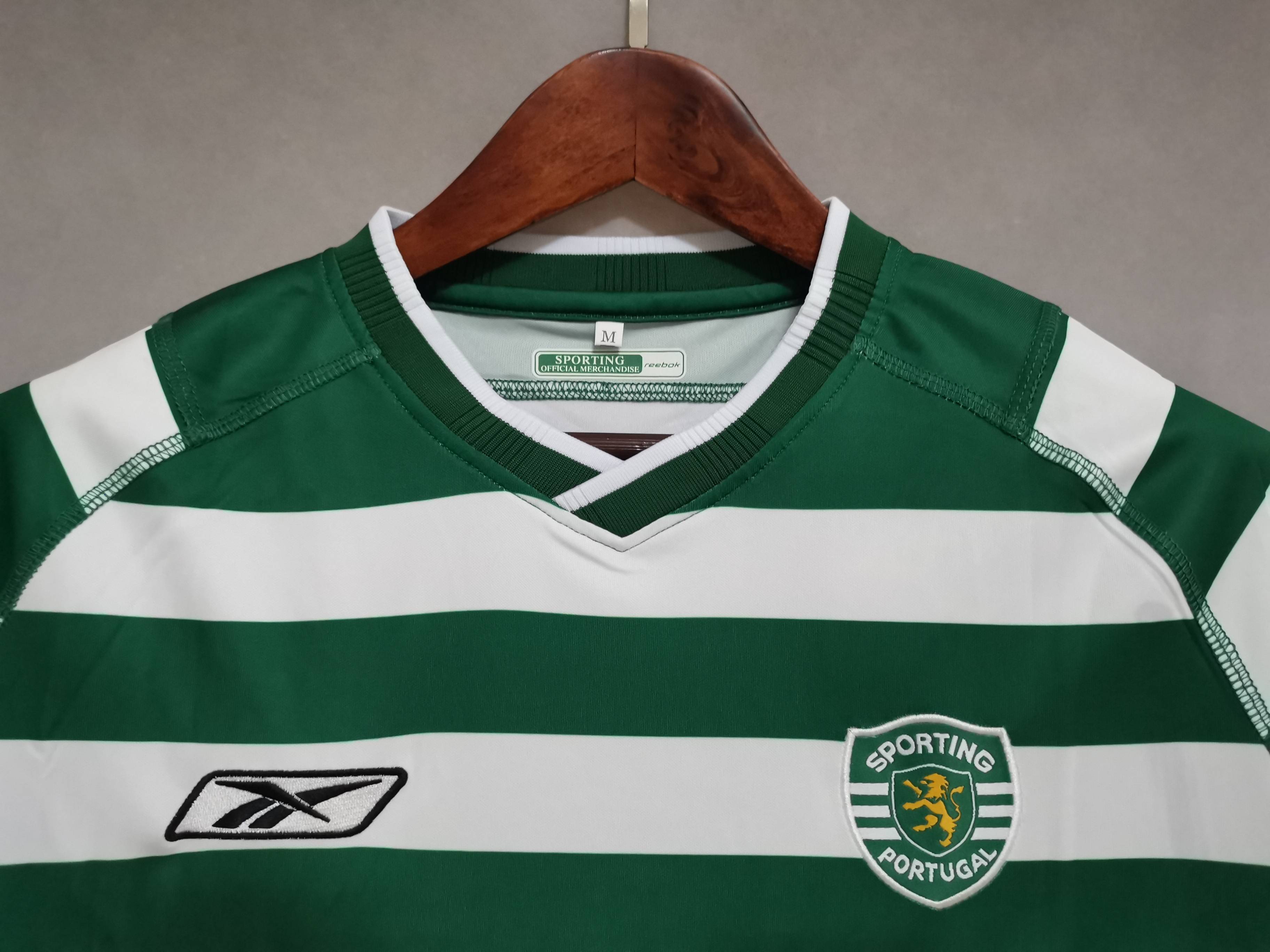 03-04 Sporting Lisbon Home Retro Kit Vintage Shirt Football Jerseys Yupoo 1