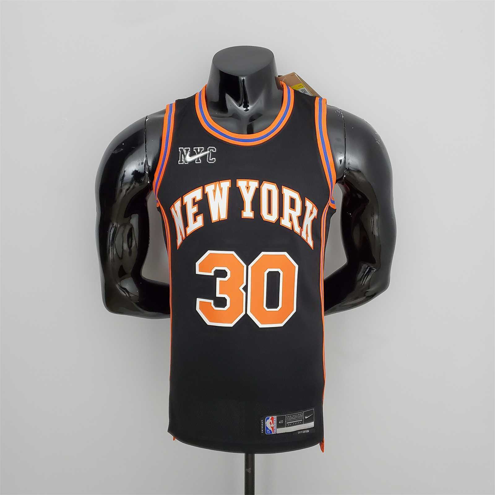 2022 Season Randle#30 Knicks Urban Edition Black NBA Jersey