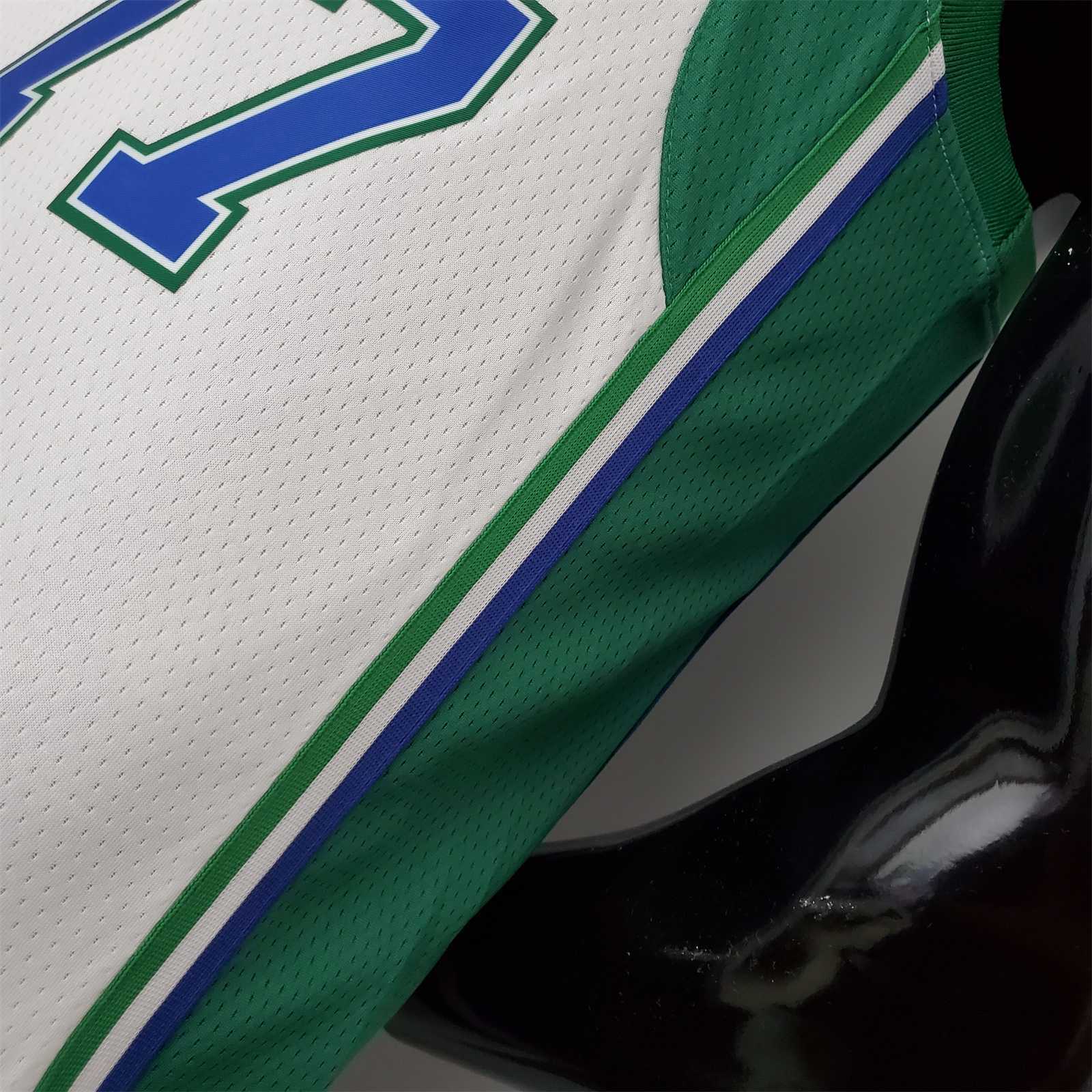 2022 DONCIC#77 Lone Ranger City Edition White and Green 4