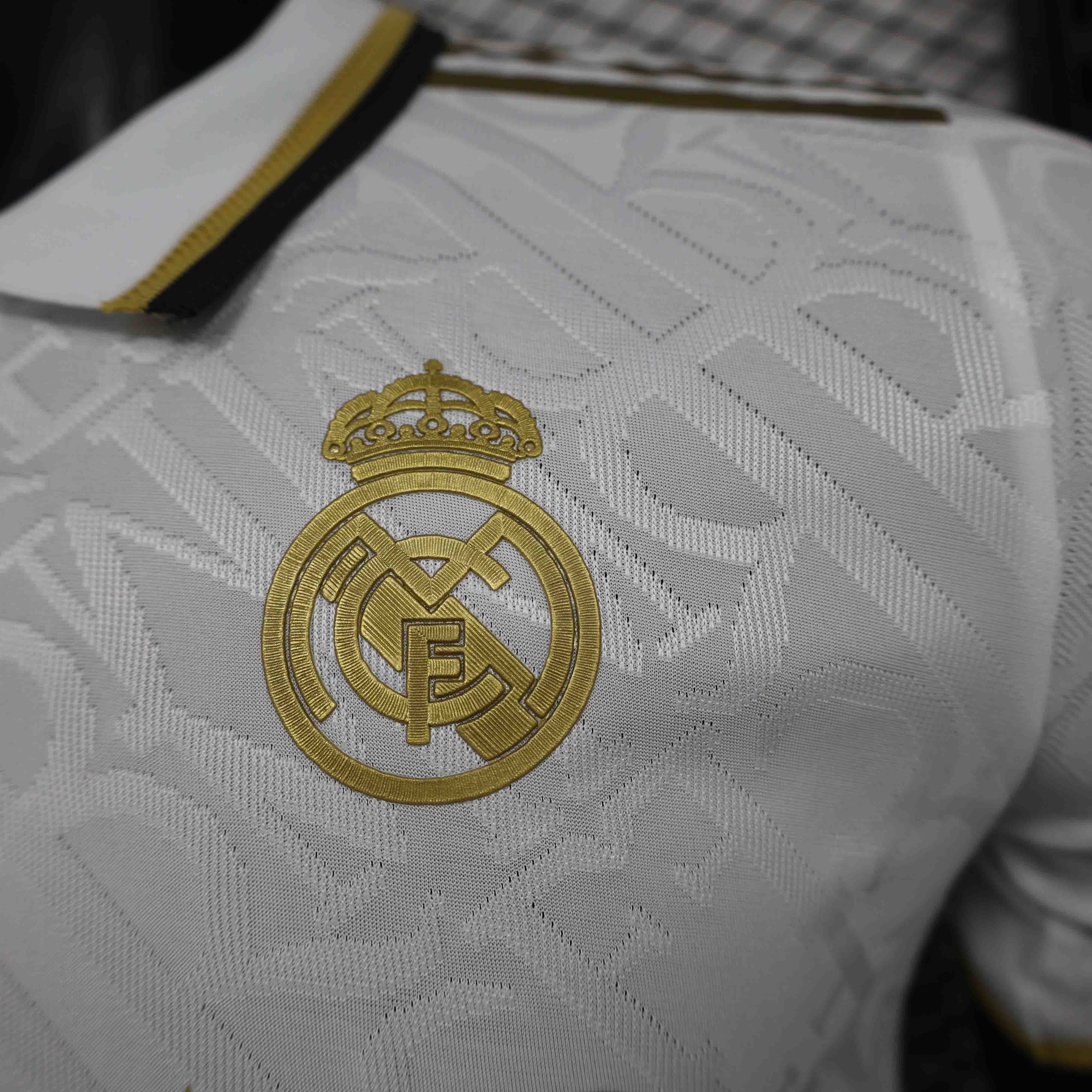 24-25 Real Madrid Originals White and Gold Kit Player Version Shirt AAAAJersey Supplier Yupoo 5