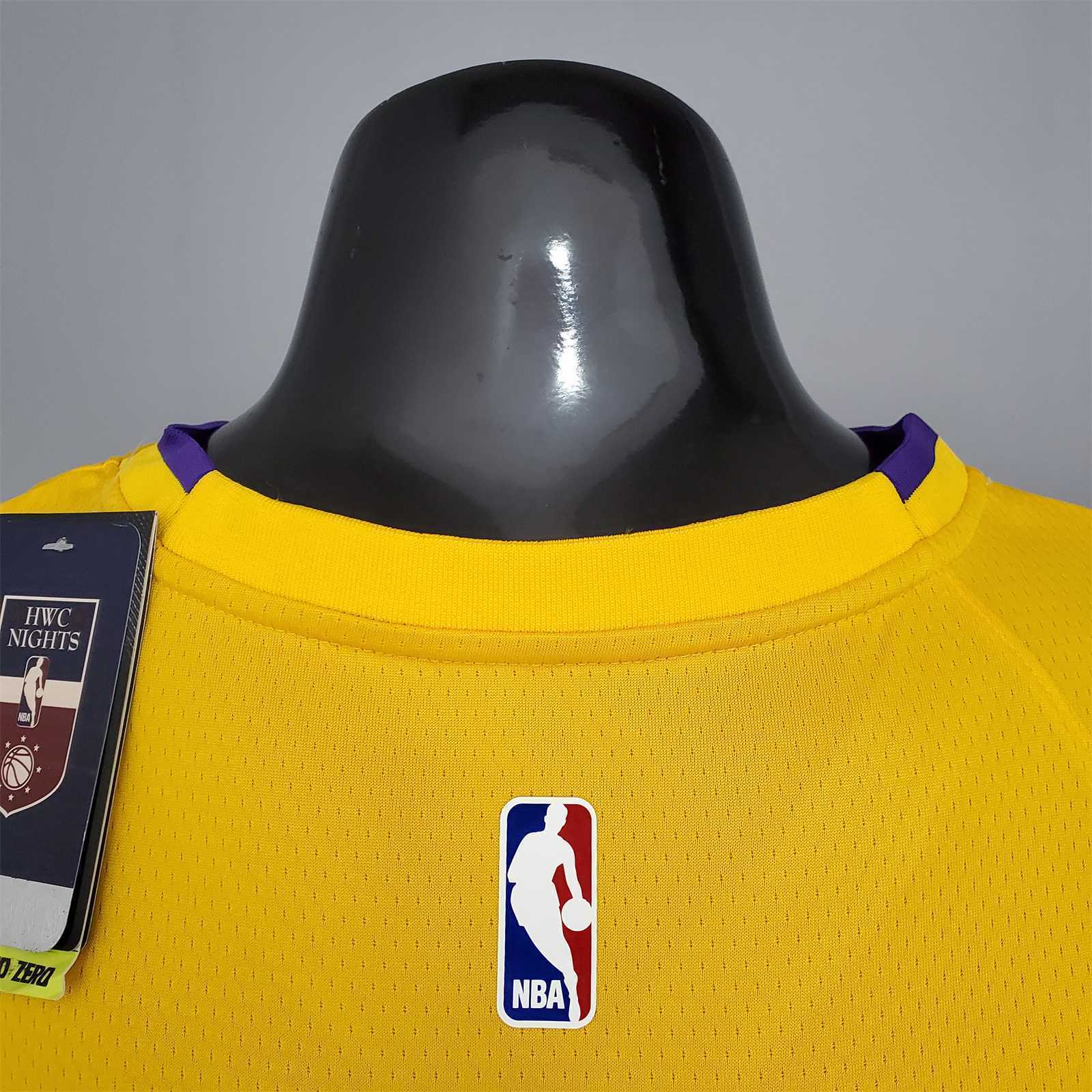 ANTHONY#7 Lakers V-neck City Edition yellow 3