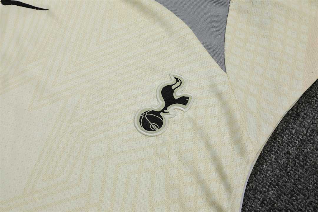 22-23 Tottenham Hotspur vest training suit kit Light Yellow 1