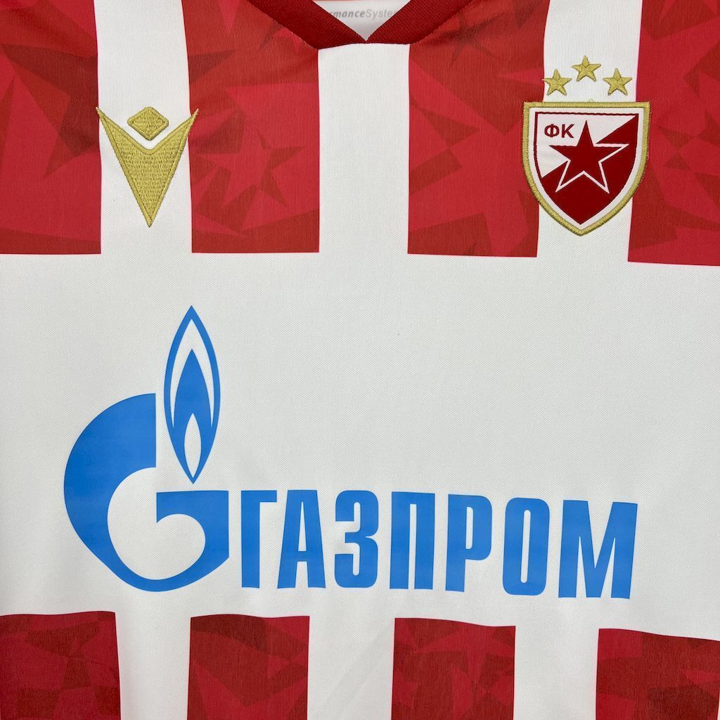24-25 Red Star Belgrade Home Shirt Football Uniform AAAAJersey Dropship Yupoo 6