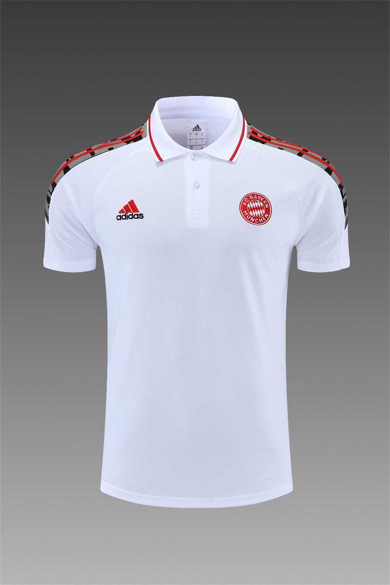 Polo Bayern white with red logo 14