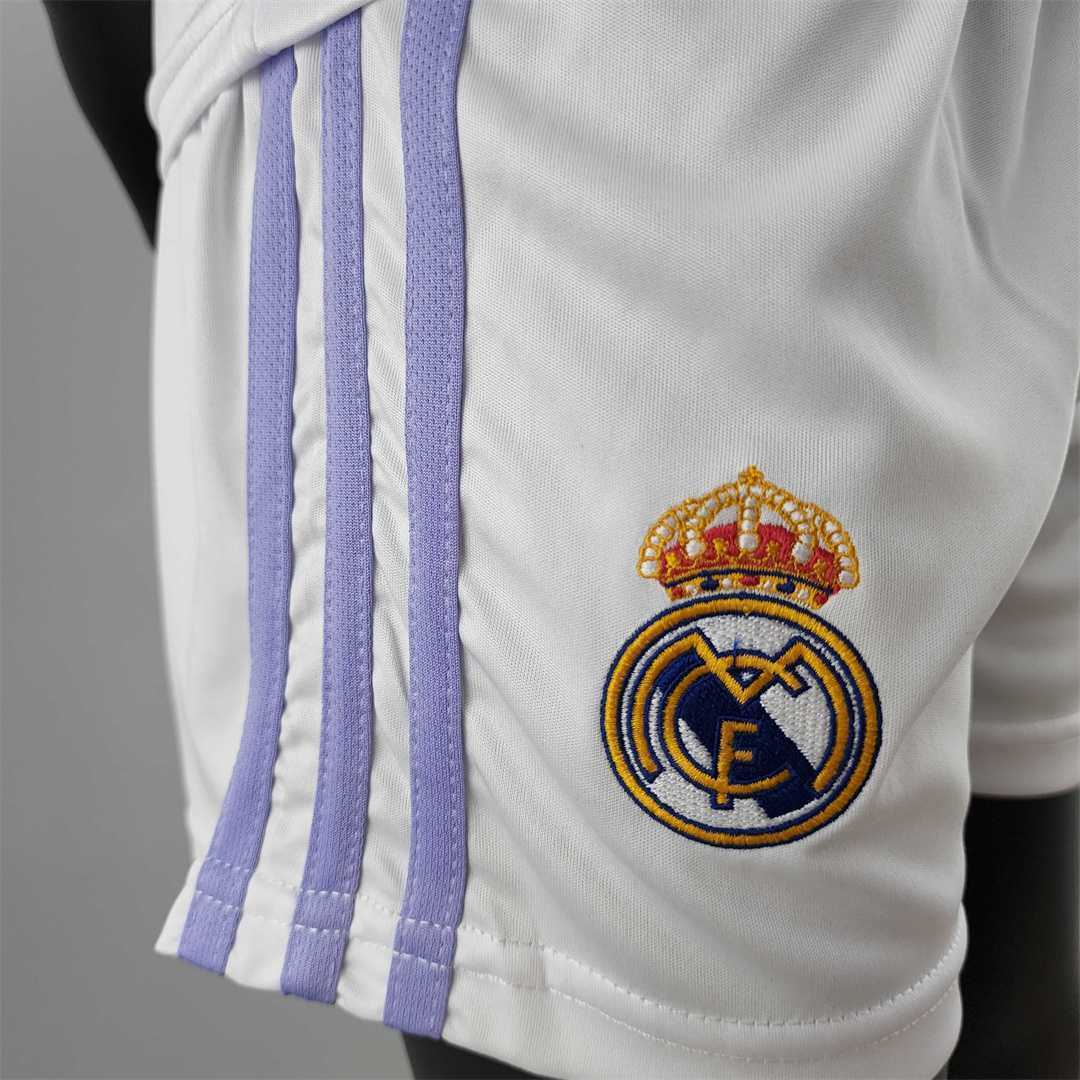 22-23 Real Madrid home kids kit 6