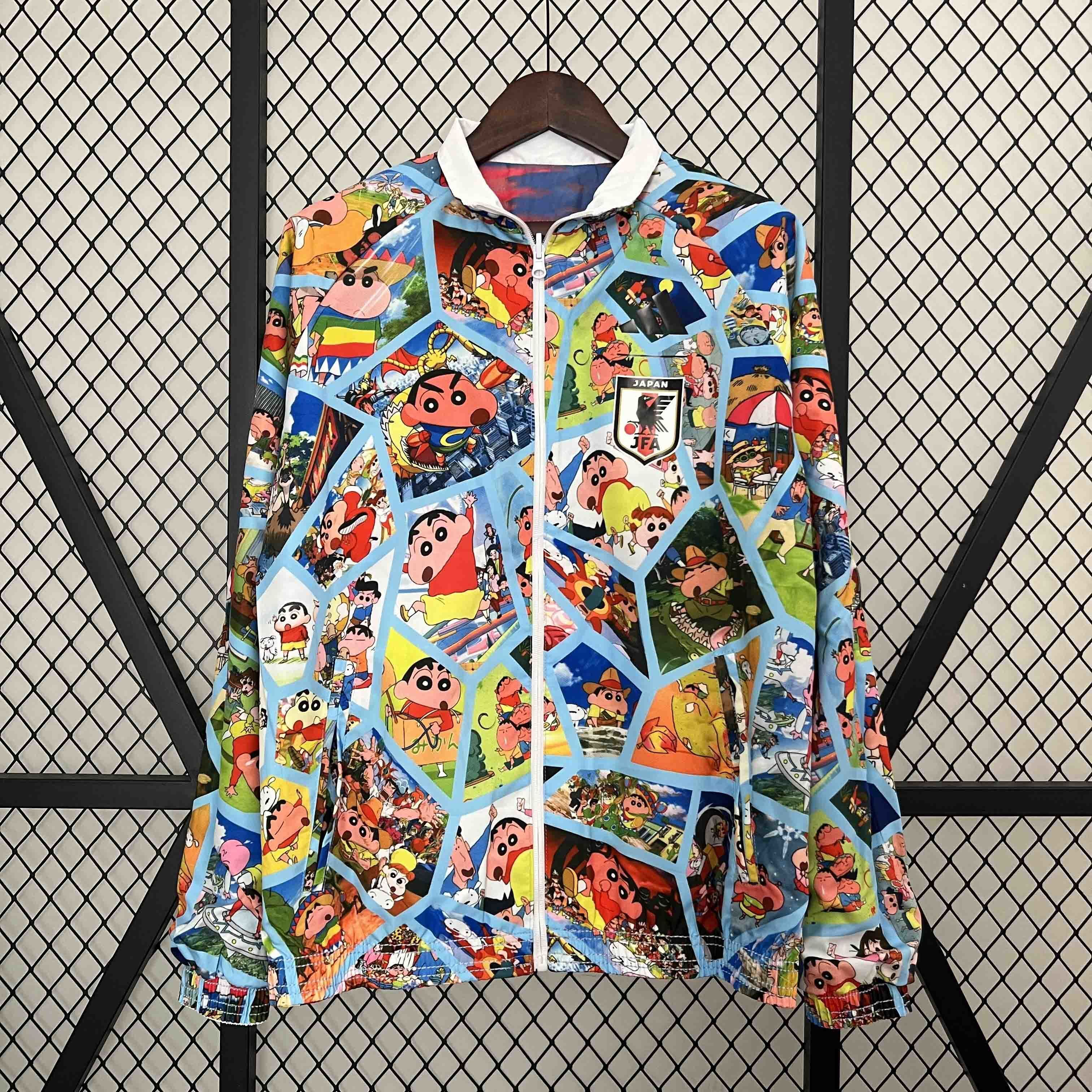 2024 Japan Trench Coat Reversible Windbreaker Double-Sides Jacket Soccer AAAAJersey Yupoo 4