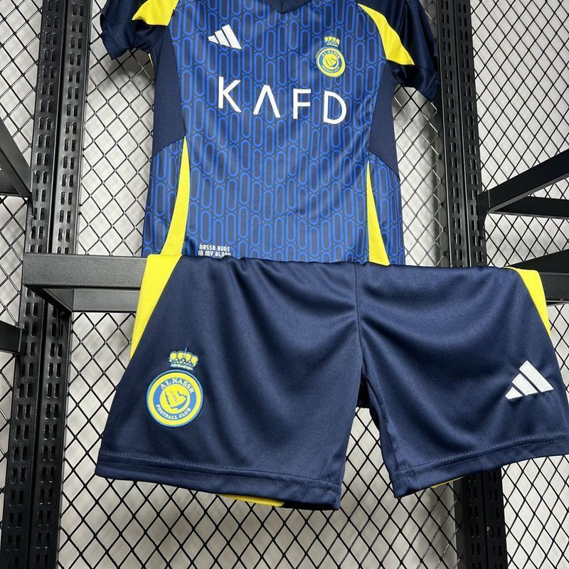 24-25 Al-Nassr Away Kid Kits Youth Apparels Football AAAAJersey Yupoo 3