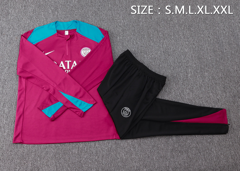 24-25 PSG Long Sleeve Training Suit Football Shirts 2